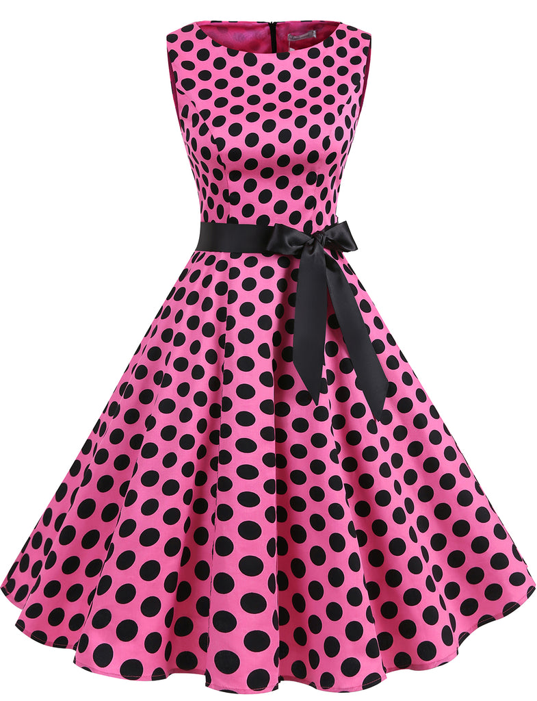 Audrey Hepburn Black Polka Dot Retro ...